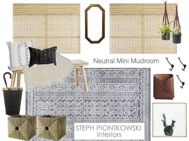 Neutral Mini Mudroom | STEPH PIONTKOWSKI INTERIORS